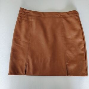 Shinestar Camel Mini Skirt